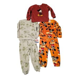 New wiith Tags Mickey Mouse 3T boys clothing lot 2 sweat outfits & 1 sweatshirt